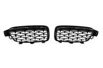 BMW 3 Series F30/F31 2012-2019 Calandra a Doppio Reni Diamond Black foto 6