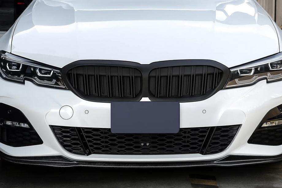 BMW 3 Series G20/G21 2018- Griglie a doppio rene M-Look V2 (2018-2022, Nero Opaco) Image