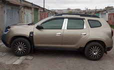 Renault Duster 2008–2017 Modanature Montanti Porta in Acciaio Inox (6 pz) foto 1