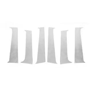 Modanature Montanti Porta in Acciaio Inox (6 pz) Renault Duster 2008–2017 foto 3