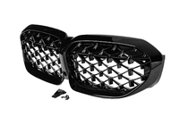 BMW 3 Series G20/G21 2018- Calandra a Doppio Rene Diamond Black (2018-2022, cornice nera) foto 4