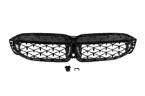BMW 3 Series G20/G21 2018- Calandra a Doppio Rene Diamond Black (2018-2022, cornice nera) foto 6