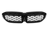 BMW 3 Series G20/G21 2018- Calandra a Doppio Rene Diamond Black (2018-2022, cornice nera) foto 7