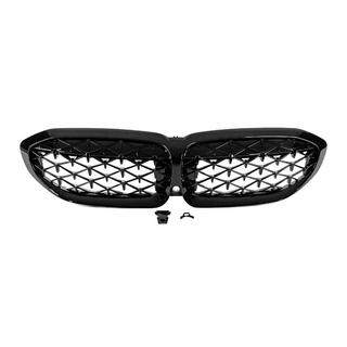 Calandra a Doppio Rene Diamond Black (2018-2022, cornice nera) BMW 3 Series G20/G21 2018- foto 3