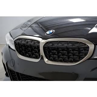 Calandra a Doppio Rene Diamond Black (2018-2022, Cornice Cromata) BMW 3 Series G20/G21 2018- foto 1