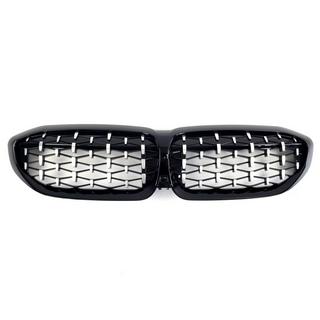 Calandra a Doppio Rene Diamond Silver (2018-2022, cornice nera) BMW 3 Series G20/G21 2018- foto 2