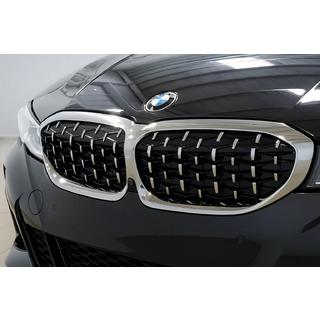 Calandra a Doppio Rene Diamond Silver (2018-2022, Cornice Cromata) BMW 3 Series G20/G21 2018- foto 1