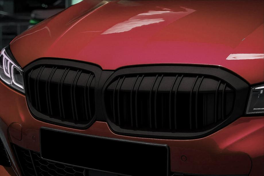 BMW 3 Series G20/G21 2018- Calandra M-Look (2022+, Nero Opaco) Image