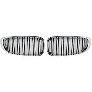 Calandra M-Look (per F34, Nero Lucido con Cornice Cromata) foto 2