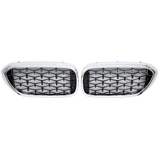 Griglie renali Diamond Black V1 (2017-2020, cornice cromata) BMW Serie 5 G30/G31 2017–2023 foto 2
