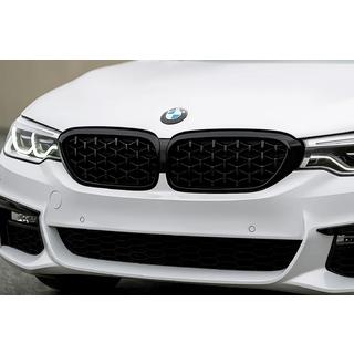 Griglie renali Diamond Black V1 (2017-2020, cornice nera) BMW Serie 5 G30/G31 2017–2023 foto 1