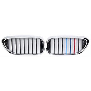 Calandra Renale 1 Bar (2017-2020, M-Color con cornice cromata) BMW Serie 5 G30/G31 2017–2023 foto 2