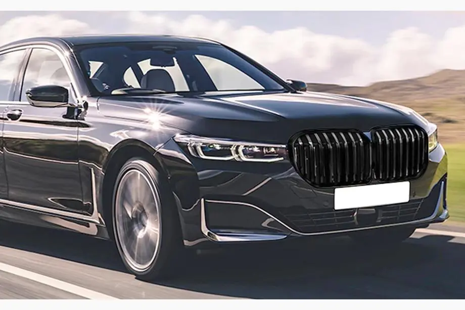 BMW 7 Series G11/G12 2015-2022 Calandra Reniforme 1 Barra (2019-2022, Nero Lucido) Foto 2