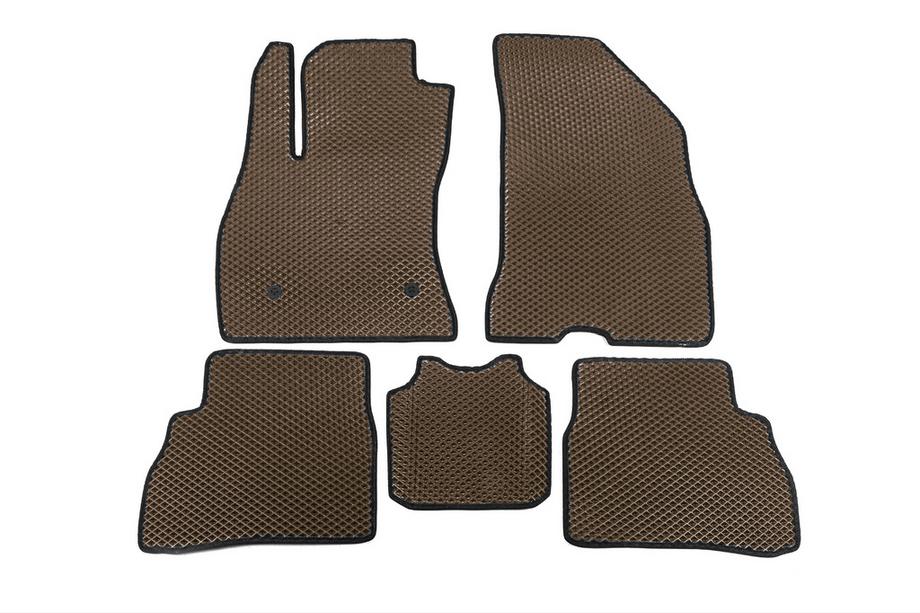 Fiat Doblo II 2010-2022 Tappetini EVA (Marrone) Image