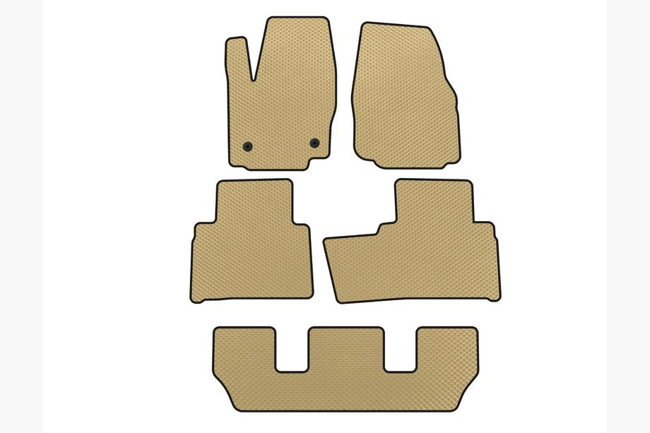 Ford Galaxy 2007-2015 Tappetini EVA (3 File, Beige) Image