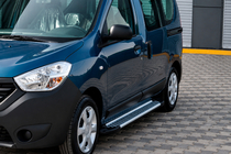 Renault Dokker 2013-2022 Pedane laterali Allmond Grey (2 pz, alluminio) foto 1