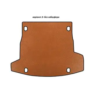 Tappetino bagagliaio EVA V-3 (senza subwoofer, Arancione)