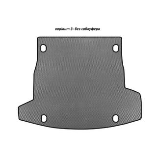 Tappetino bagagliaio EVA V-3 (senza subwoofer, Grigio) Alfa Romeo Stelvio 2016-