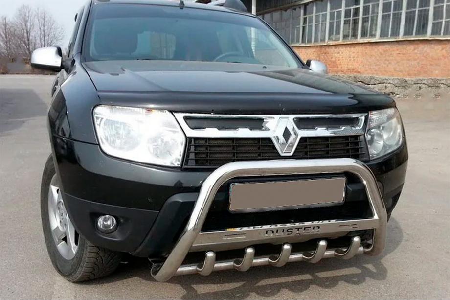 Renault Duster 2008–2017 Parabullbar con scritta WT004 (acciaio inox) Foto 6