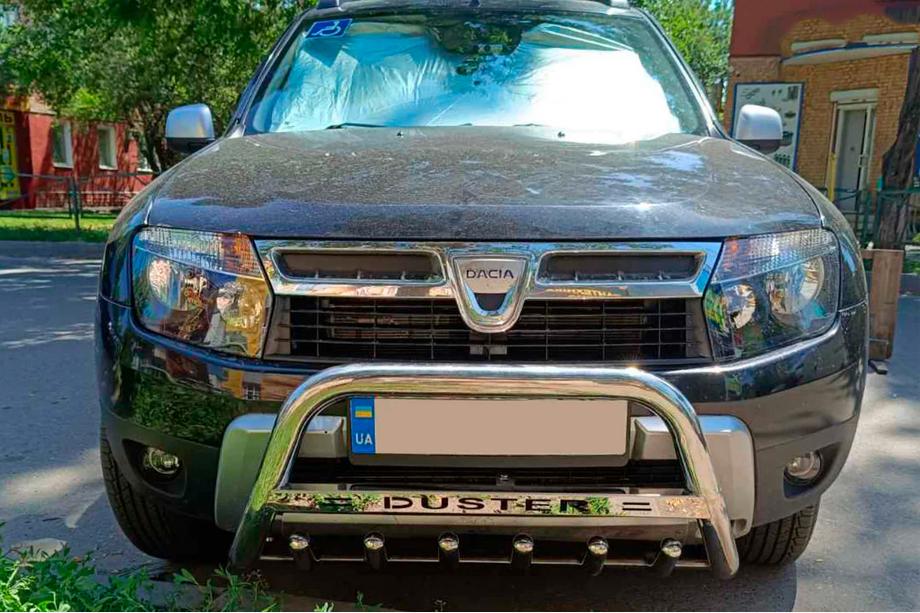 Renault Duster 2008–2017 Parabullbar con scritta WT004 (acciaio inox) Foto 5