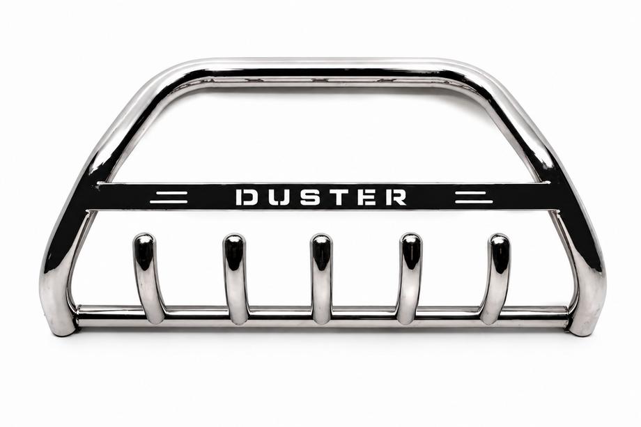 Renault Duster 2008–2017 Parabullbar con scritta WT004 (acciaio inox) Foto 3