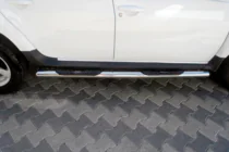 Dacia Duster 2008-2018 Tubi laterali con inserti (2 pz, acciaio inox) foto 1
