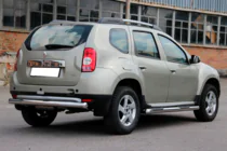 Dacia Duster 2008-2018 Tubi laterali con inserti (2 pz, acciaio inox) foto 4