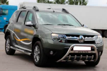 Dacia Duster 2008-2018 Tubi laterali con inserti (2 pz, acciaio inox) foto 3