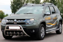 Dacia Duster 2008-2018 Tubi laterali con inserti (2 pz, acciaio inox) foto 2