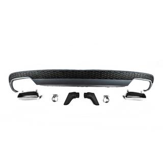 Diffusore posteriore con terminali di scarico DPT stile S-Line (2011-2014) Audi A6 C7 2011-2017 foto 2