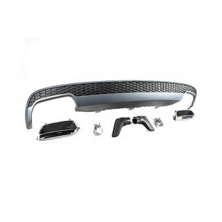 Diffusore posteriore con terminali di scarico DPT stile S-Line (2011-2014) Audi A6 C7 2011-2017 foto 4