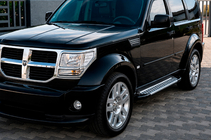 Dodge Nitro 2006-2011 Pedane laterali Allmond Grey (2 pz, alluminio) foto 1