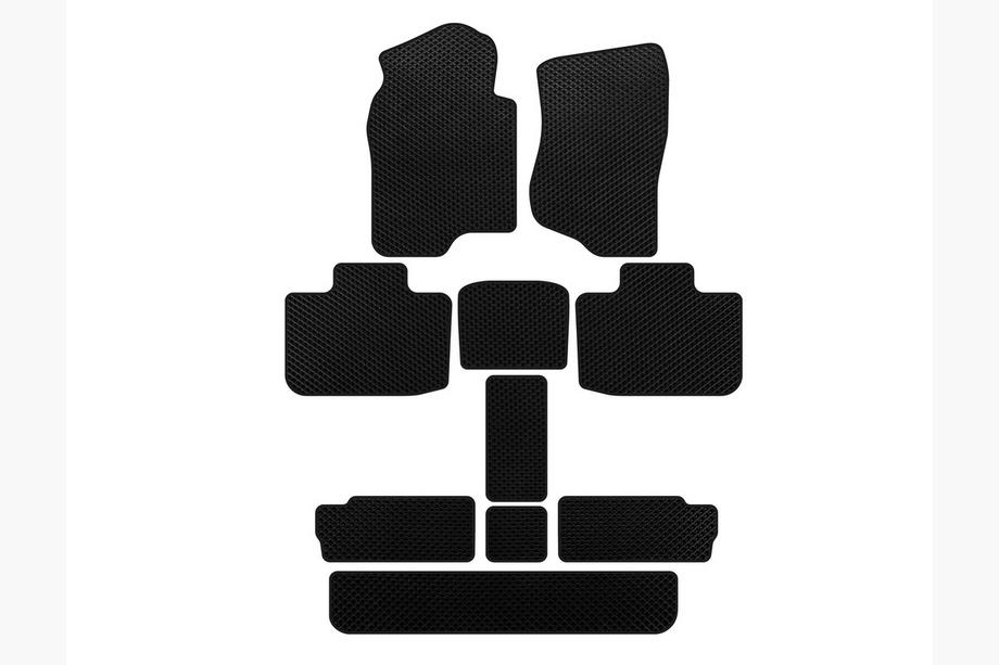 Cadillac Escalade 2007-2014 Tappetini EVA (3 File, Nero) Image