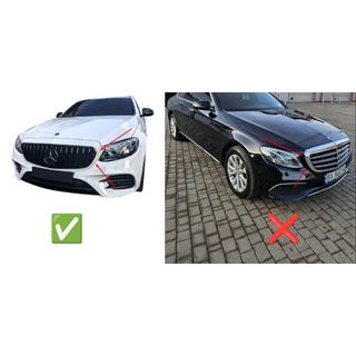 Griglia Anteriore GT Panamericana Nera (per Avantgarde/AMG-Line/E43 AMG/E53 AMG 2016-2020) Mercedes E-сlass W213 2016-2023 foto 3