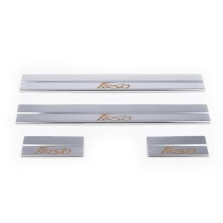 Battitacco inox Carmos V1 set 4 pezzi Ford Fiesta 2008-2017 foto 2