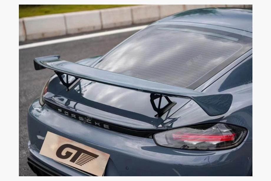 Porsche Boxster/Cayman 982 (718) 2016- Spoiler in carbonio GT4 Image