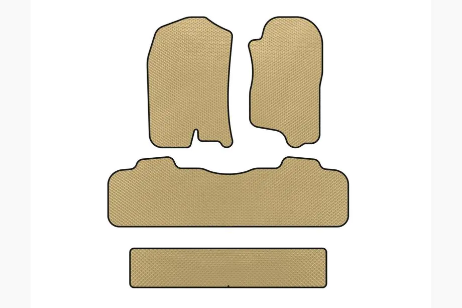 Chevrolet Tahoe 2007-2014 Tappetini EVA (3 File, 2007-2014, Beige) Foto 1