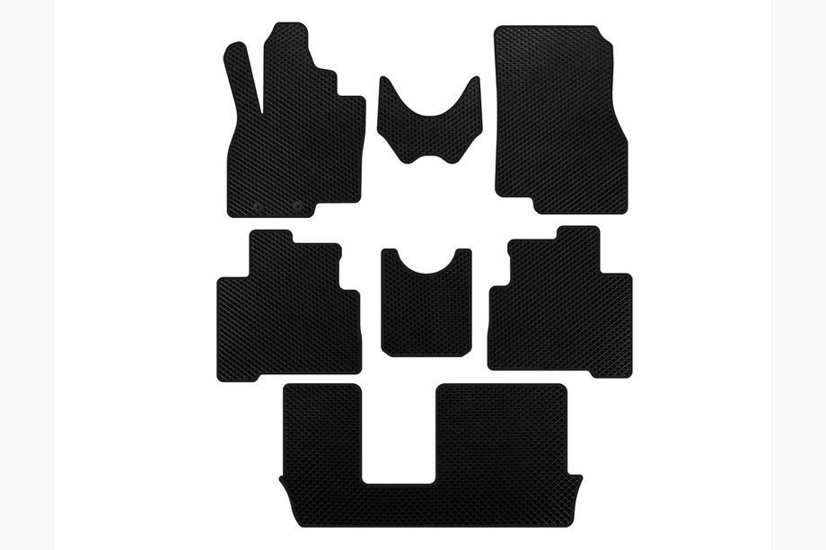Mitsubishi Grandis 2003-2011 Tappetini EVA (3 File, Nero) Foto 1
