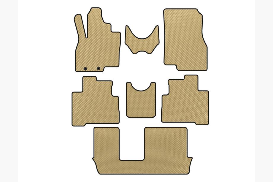 Mitsubishi Grandis 2003-2011 Tappetini EVA (3 File, Beige) Image