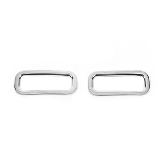 Cornici per riflettori posteriori (2 pz, acciaio inox) Ford Custom 2013-2022 foto 2
