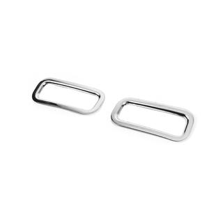 Cornici per riflettori posteriori (2 pz, acciaio inox) Ford Custom 2013-2022 foto 3