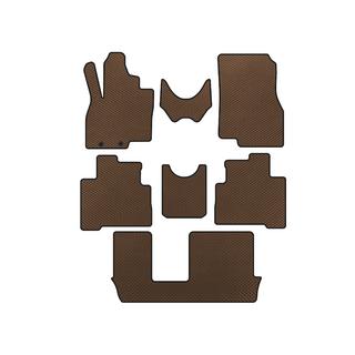 Tappetini EVA (3 File, Marrone) Mitsubishi Grandis 2003-2011
