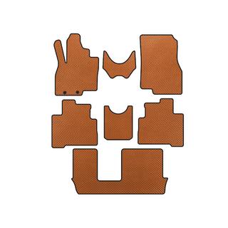 Tappetini EVA (3 File, Arancione) Mitsubishi Grandis 2003-2011