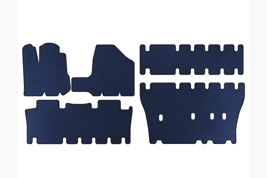 Toyota Sienna 2003-2009 Tappetini EVA (3 File, Blu) Image