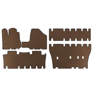 Tappetini EVA (3 File, Marrone)