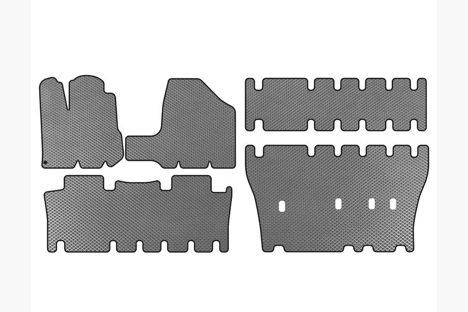 Toyota Sienna 2003-2009 Tappetini EVA (3 File, Grigio) Image
