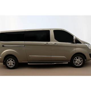 Modanature inferiori finestrini (8 pz, Acciaio inox) Ford Custom 2013-2022 foto 1
