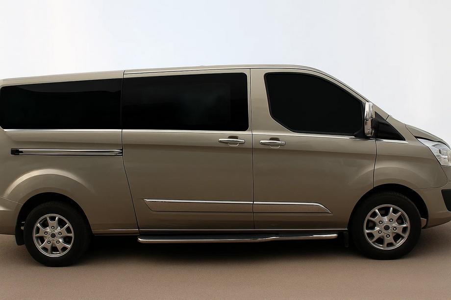 Ford Custom 2013-2022 Modanature inferiori finestrini (8 pz, Acciaio inox) Image