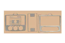 Ford Focus II 2005-2008 Cover cruscotto AC/Clima (Mini Set, Alluminio) foto 1