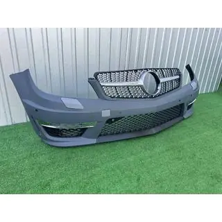 Paraurti anteriore 2011-2014 AMG C63 con griglia Diamond Silver foto 2